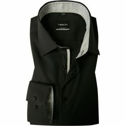 Aktion 😀 Venti Hemd 103412600/800 Modern Fit, Baumwolle, Schwarz ⭐
