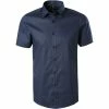 Rabatt 🎁 Venti Hemd 001930/116 Kurzarmhemd, Body Fit, Baumwolle, Dunkelblau 🔔
