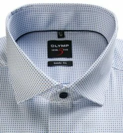 Rabatt 😀 OLYMP Level Five Body Fit 69EL 2104/79/11 Hemd, Baumwolle, Extra langer Arm, Bleu gemustert, Bleu 🛒 -Hemden Verkaufsgeschäft 360714 norm2