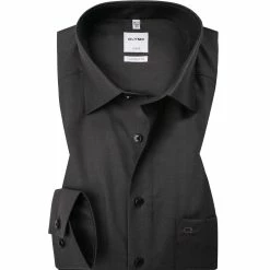 Bester Verkauf ⌛ OLYMP Luxor Comfort Fit 5131/64/67 Hemd, Baumwolle, Anthrazit 💯