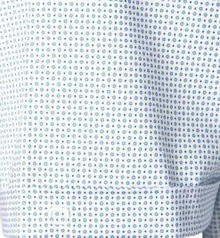 Brandneu 🛒 OLYMP Level Five Body Fit 2104/72/11 Kurzarmhemd, Baumwolle, Weiß-hellblau gemustert, Bleu 🥰 -Hemden Verkaufsgeschäft 360744 norm3