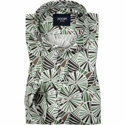 Am billigsten ✨ JOOP! Hemd Hanjo 30026358/310 Baumwolle, Grün gemustert, Grün 🧨