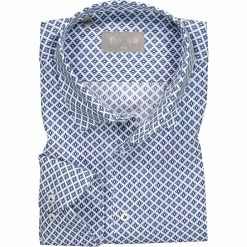 Am billigsten 😉 fakts Hemd 6011/254 Slim Fit, Baumwolle, Blau gemustert, Blau 🔥