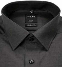 Bestpreis 🧨 OLYMP Hemd Luxor Modern Fit 0304/64/67 Baumwolle, Anthrazit 🔥 -Hemden Verkaufsgeschäft 36193 norm2