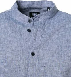 Bester Verkauf 🤩 Strellson Hemd Conell 30026189/401 Baumwolle-Leinen, Blau meliert, Dunkelblau 🌟 -Hemden Verkaufsgeschäft 361960 norm2