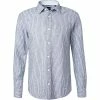 Bestpreis 💯 BOSS Hemd Ronni 50449144/403 Slim Fit, Leinen-Stretch, Blau gestreift, Blau 🎁
