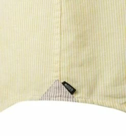 Bestes Angebot 🤩 BOSS Hemd Ronni 50449144/736 Slim Fit, Leinen-Stretch, Gelb gestreift, Gelb 😍 -Hemden Verkaufsgeschäft 362285 norm3