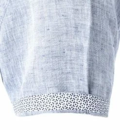 Am billigsten 🔔 BOSS Hemd Luka 50448869/402 Kurzarmhemd, Regular Fit, Reines Leinen, Dunkelblau meliert, Dunkelblau ✔️ -Hemden Verkaufsgeschäft 362294 norm3