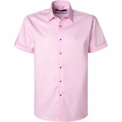 Angebote 😉 KARL LAGERFELD Hemd 605500/61/511699/200 Kurzarmhemd, Modern Fit, Baumwolle, Rosa ❤️