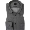 Aktion 🌟 BOSS Hemd Marvyn 50448572/001 Slim Fit, Baumwoll-Stretch, Schwarz gemustert, Schwarz 🔥
