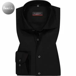 Coupon 🤩 ETERNA Hemd 3377/X18K/39 Modern Fit, Mikrofaser atmungsaktiv, Schwarz ✔️