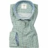 Brandneu ⭐ OLYMP Casual Level Five Body Fit 3016/74/45 Hemd, Baumwolle, Grün gemustert, Grün 🔔