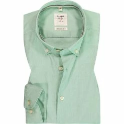 Angebote ⭐ OLYMP Level Five Body Fit smartbusiness 3530/74/45 Hemd, Baumwolle, Grün 😀