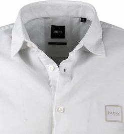 Blitzangebot 💯 BOSS Hemd Magneton 50441345/100 Kurzarmhemd, Slim Fit, Baumwolle, Weiß meliert, Weiß 🧨 -Hemden Verkaufsgeschäft 362974 norm2