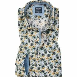 Besorgen 🧨 OLYMP Casual Modern Fit 4042/74/50 Hemd, Baumwolle, Gelb-grün gemustert, Hellgelb 🧨