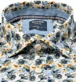 Besorgen 🧨 OLYMP Casual Modern Fit 4042/74/50 Hemd, Baumwolle, Gelb-grün gemustert, Hellgelb 🧨 -Hemden Verkaufsgeschäft 363003 norm2