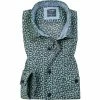 Billig ✨ OLYMP Casual Modern Fit 4100/74/18 Hemd, Baumwolle, Marine-grün gemustert, Marine-grün 🔥