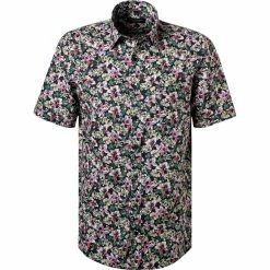 Rabatt 🔥 CasaModa Hemd 913646900/100 Kurzarmhemd, Comfort Fit, Popeline, Multicolour gemustert, Multicolour ⭐
