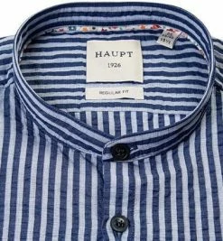 Am billigsten 😉 Haupt Hemd 7112018238/20708 Regular Fit, Baumwolle-Leinen, Blau gestreift, Navy-blau 😀 -Hemden Verkaufsgeschäft 363266 norm2