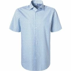 Billig 😍 Seidensticker Hemd 197881/57 Regular Fit, Popeline, Blau-weiß gemustert, Blau-weiß 🥰