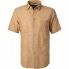 Billig ⭐ Pierre Cardin Hemd 53916/000/27175/9056 Kurzarmhemd, Modern Fit, Baumwolle, Hellbraun meliert, Hellbraun ✨