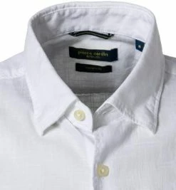 Bestpreis 👏 Pierre Cardin Hemd 53916/000/27175/9000 Kurzarmhemd, Modern Fit, Baumwolle, Weiß meliert, Weiß ✔️ -Hemden Verkaufsgeschäft 363564 norm2