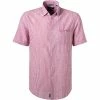 Blitzangebot 👍 Pierre Cardin Hemd 53916/000/27174/9033 Kurzarmhemd, Modern Fit, Baumwolle, Rosa gestreift, Rosa 🎉