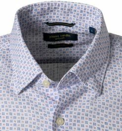 Billig 😍 Pierre Cardin Hemd 53915/000/27577/9000 Kurzarmhemd, Modern Fit, Baumwolle, Weiß-blau gemustert, Weiß-blau-rot 😀 -Hemden Verkaufsgeschäft 363576 norm2