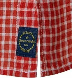 Am billigsten ✔️ Pierre Cardin Hemd 53916/000/27576/9023 Kurzarmhemd, Modern Fit, Baumwolle, Orange kariert, Orange 😀 -Hemden Verkaufsgeschäft 363579 norm3