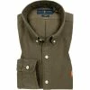 Am billigsten 🎉 Polo Ralph Lauren Hemd 710804257/006 Slim Fit, Baumwolle, Grün, Militärgrün 🧨