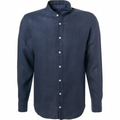 Bester Verkauf 🌟 HACKETT Hemd HM308744/5PF Slim Fit, Reines Leinen, Blau, Nachtblau ❤️