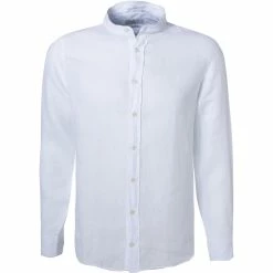 Bestpreis ❤️ HACKETT Hemd HM308744/802 Slim Fit, Reines Leinen, Weiß ❤️