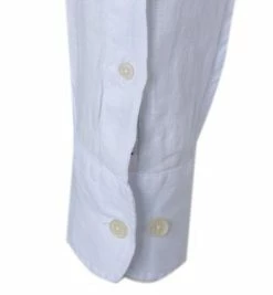 Schlussverkauf ⭐ HACKETT Hemd HM308745/802 Slim Fit, Reines Leinen, Weiß ✨ -Hemden Verkaufsgeschäft 363739 norm3
