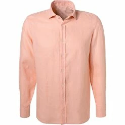 Aktion 🌟 HACKETT Hemd HM308745/368 Slim Fit, Leinen, Lachsrosa ✨