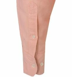 Aktion 🌟 HACKETT Hemd HM308745/368 Slim Fit, Leinen, Lachsrosa ✨ -Hemden Verkaufsgeschäft 363741 norm3