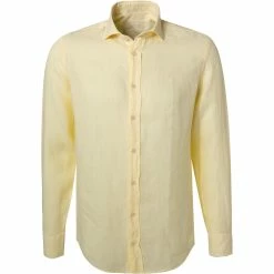 Besorgen ❤️ HACKETT Hemd HM308745/019 Slim Fit, Reines Leinen, Gelb ⭐