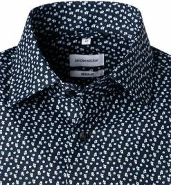Am billigsten 🥰 Seidensticker Hemd 197881/19 Regular Fit, Popeline, Dunkelblau gemustert, Dunkelblau ❤️ -Hemden Verkaufsgeschäft 363921 norm2
