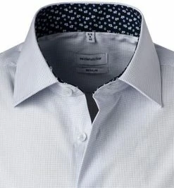 Budget 😀 Seidensticker Hemd 197861/11 Kurzarmhemd, Regular Fit, Baumwolle, Hellblau kariert, Hellblau ⌛ -Hemden Verkaufsgeschäft 363932 norm2