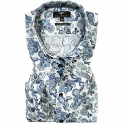 Bestes Angebot 👏 Fynch-Hatton Hemd 1121 6100/6102 Casual Fit, Baumwolle, Blau gemustert, Blau-weiß 😉