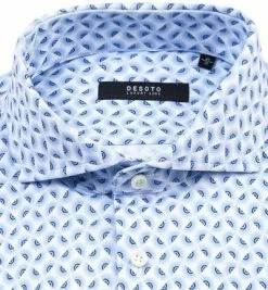 Schlussverkauf 🎉 DESOTO Luxury Hemd Hai 41408-30/566 Jersey, Blau-weiß gemustert, Blau 🌟 -Hemden Verkaufsgeschäft 364227 norm2