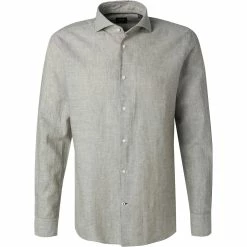 Rabatt 🔥 JOOP! Hemd Pejos 30026280/330 Slim Fit, Leinen-Baumwolle, Hellgrün meliert, Hellgrün ✨