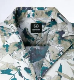 Schlussverkauf 🧨 Strellson Hemd Cray 30026183/320 Kurzarmhemd, Baumwolle, Weiß-grün gemustert, Weiß-grün 🧨 -Hemden Verkaufsgeschäft 364368 norm2