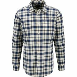 Coupon ⭐ Barbour Sealton 👕 Shirt washed navy MSH4900NY51 Hemd, Tailored Fit, Baumwolle, Navy-ecru kariert 🌟