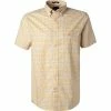 Bestes Angebot 💯 Gant Hemd 3060401/749 Kurzarmhemd, Regular Fit, Baumwolle, Gelb kariert, Gelb ✨