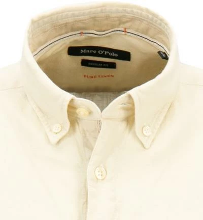 Schlussverkauf 🤩 Marc O'Polo Hemd 123 7428 41014/115 Kurzarmhemd, Regular Fit, Reines Leinen, Ecru, Weiß ✨ 3 Schlussverkauf 🤩 Marc O'Polo Hemd 123 7428 41014/115 Kurzarmhemd, Regular Fit, Reines Leinen, Ecru, Weiß ✨ – Bild 3