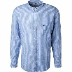 Großhandel 😉 Fynch-Hatton Hemd 1121 6048/6045 Casual Fit, Reines Leinen, 👖 Jeansblau gestreift, 👖 Jeansblau 🛒