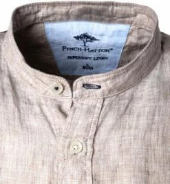 Angebote 🧨 Fynch-Hatton Hemd 1121 6038/6035 Casual Fit, Reines Leinen, Dunkelbeige meliert, Dunkelbeige 🤩 -Hemden Verkaufsgeschäft 365393 norm2