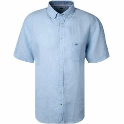 Budget ✔️ Fynch-Hatton Hemd 1121 6031/6031 Kurzarmhemd, Casual Fit, Reines Leinen, Hellblau meliert, Hellblau ✔️