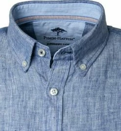 Bestpreis ✨ Fynch-Hatton Hemd 1121 6031/6033 Kurzarmhemd, Casual Fit, Reines Leinen, 👖 Jeansblau meliert, 👖 Jeansblau ❤️ -Hemden Verkaufsgeschäft 365405 norm2