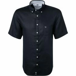 Beste Bewertungen von 🧨 Fynch-Hatton Hemd 1121 6031/6037 Kurzarmhemd, Casual Fit, Reines Leinen, Navy 🎉